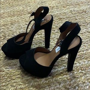 Steve Madden super stiletto black “velvety”